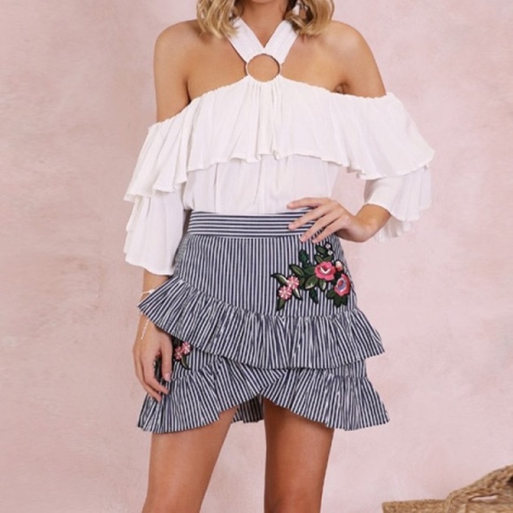 Lost in Lunar Luella Floral Patch Skirt XS